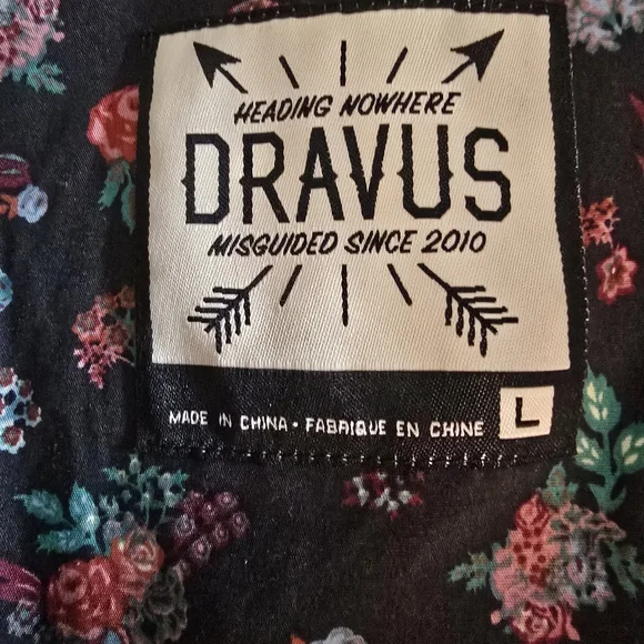 Dravus Black Floral Men's Shirt - Picture 2 of 4